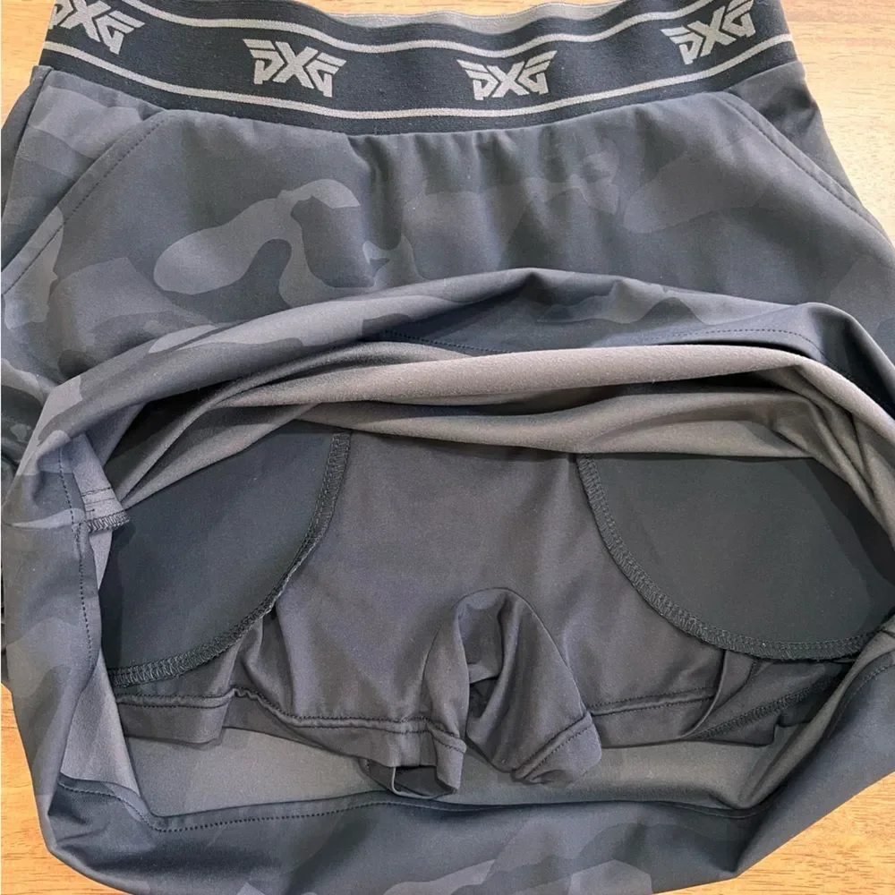 PXG Fairway Camo Flare Skort XS BuiltIn Shorts Tennis Pickleball Golf Activewear